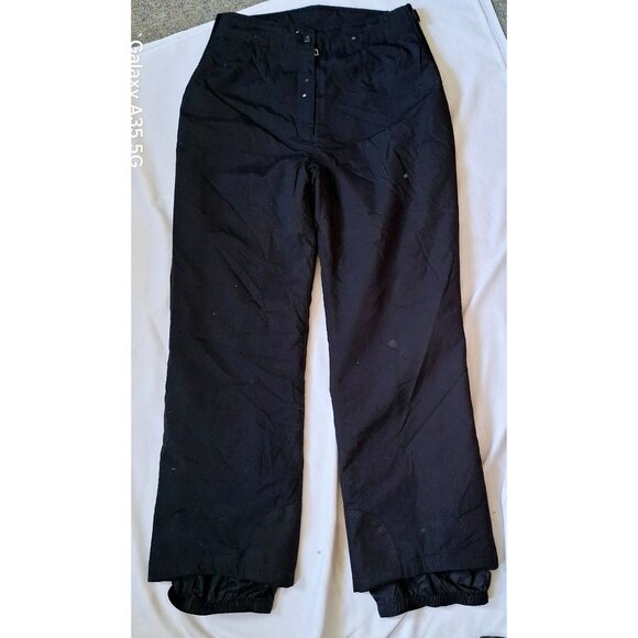Obermeyer Ladies Black Insulated Snow Pants Size 14 Polyester Ski Wear Winter Ge - Picture 6 of 16
